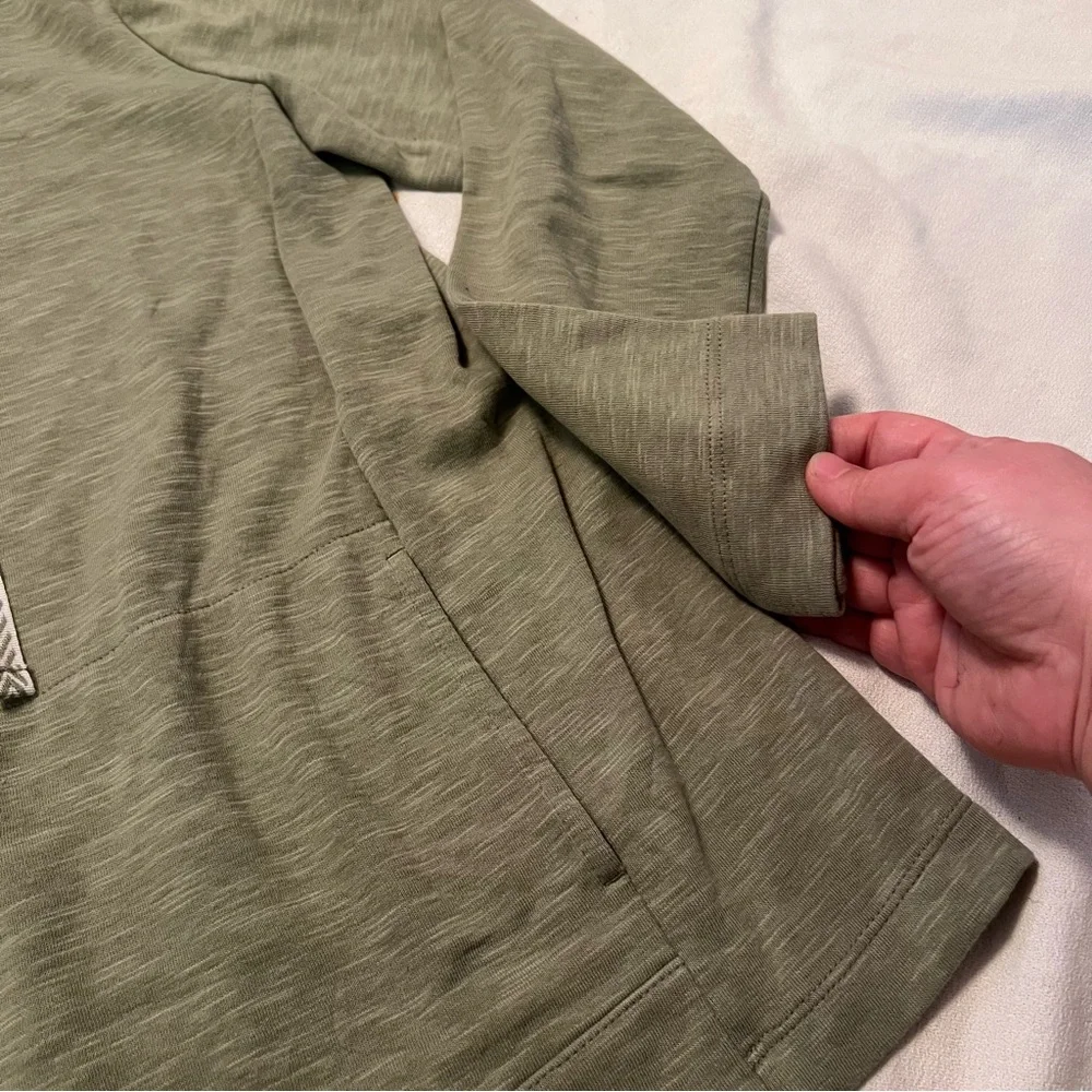 - J. Jill cotton blend pullover sweatshirt kangaroo pockets. - Picture 5 of 14